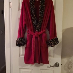 Red Fleece Robe